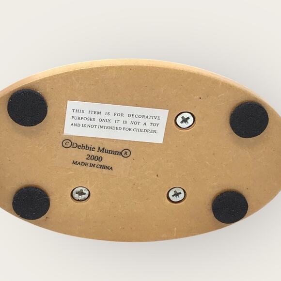 Vintage Christmas Country Angel Porcelain Figurine Debbie Mumm 2000 Cottagecore - Picture 7 of 8